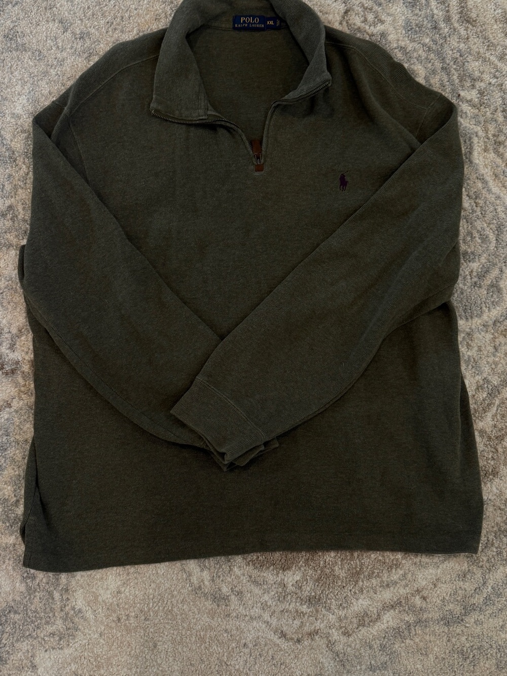 Ralph Lauren Charcoal Zip-Up Sweatshirt